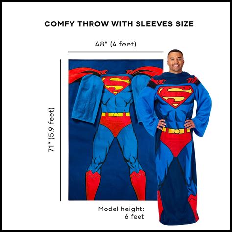 Superman Blanket With Sleeves – Collector's Outpost