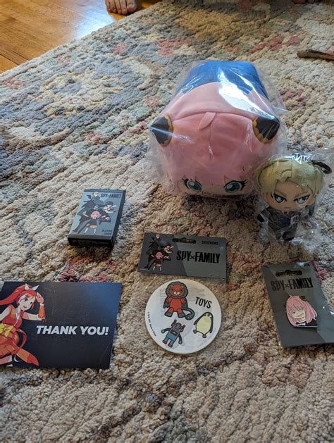 My swag bag contents for SpyxFamily : r/Crunchyroll