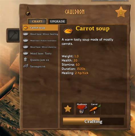 How to Make Carrot Soup in Valheim | Valheim Guide | Wowkia.com