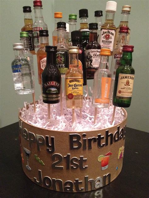 21st Birthday Cake Ideas With Alcohol - Birthday Messages