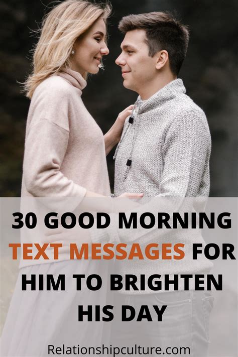 30 Good Morning Text Messages For Him To Brighten His day | Good ...