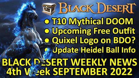 T10 DOOM Mythical Horse Info, Upcoming Free Outfit, Quixel Logo (BDO ...