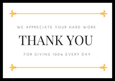 Employee Appreciation Card Templates