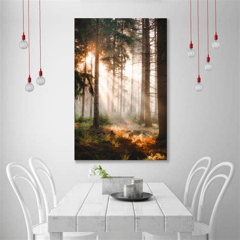 Sunlight Through the Trees Wall Decor Prints Forest Home | Etsy