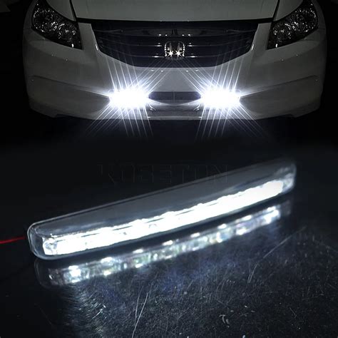 2pc DRL light Daytime Running Light 12V 8W 8LED Styling Car Light ...