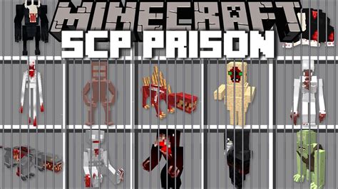 Minecraft DANGEROUS SCP PRISON MOB MOD / DON'T ENTER JAIL WITH SCP 096 ...