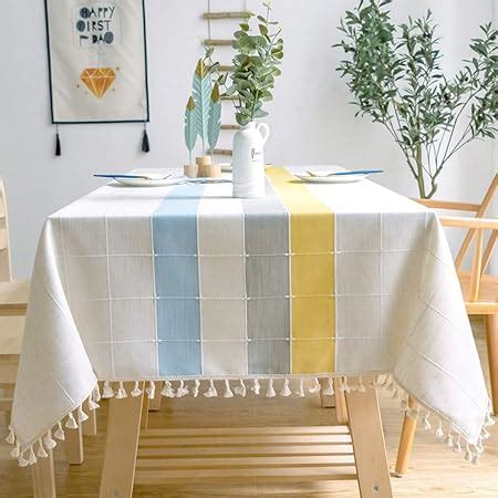 Amazon.com: Sandweek Geometric Pattern Water Proof Table Cloth Wrinkle ...