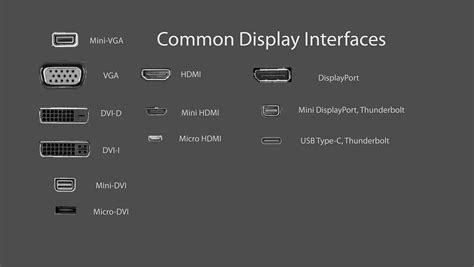 Types of Monitor Ports - HDMI, VGA, DVI, USB Type-C, AV, NDI, SDI