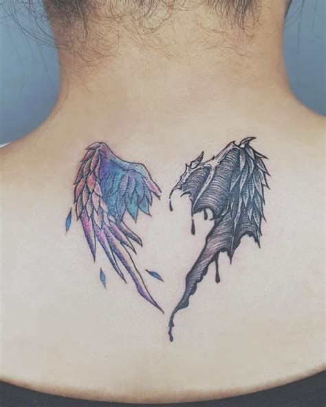 11+ Angel And Devil Wings Tattoo Ideas That Will Blow Your Mind!