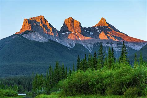 Three Sisters Mountains Photograph by Colin Rieser - Fine Art America