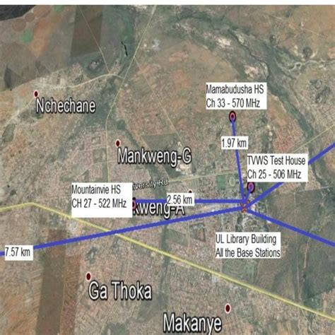 Limpopo TVWSN Topology Showing all sites [20] | Download Scientific Diagram