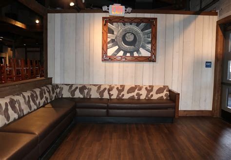 Black Angus restaurant custom seating done by SCI Custom Millwork ...