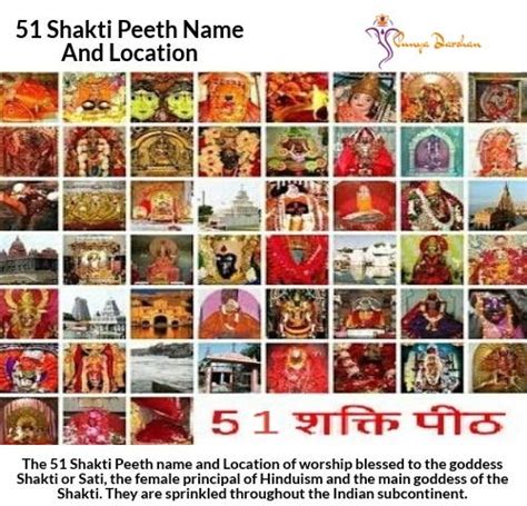 Find here the 51 Shakti Peeth name and location | by Awesome Blogger ...