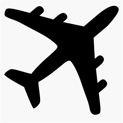 - Airplane Silhouette - Airplane Clipart Hd Silhouette, HD Png Download ...