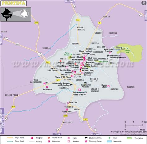 Pristina Map | Map of Pristina City