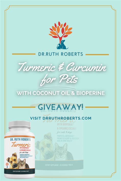 Turmeric & curcumin for Pets Giveaway. Register to win! Organic Coconut ...