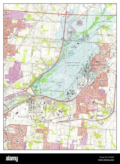 Fairborn, Ohio, map 1965, 1:24000, United States of America by Timeless ...