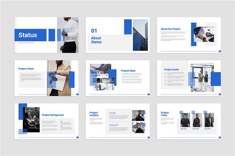 Project Review Keynote Presentation Template - Graphue