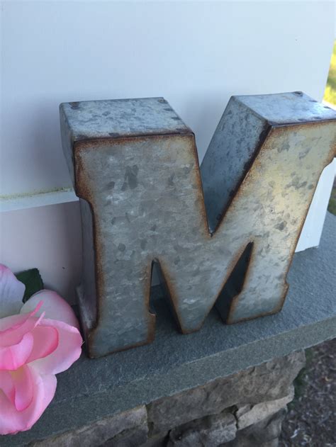 Metal Letters/ Wall Decor/ Wall Metal Letter/ Galvanized | Etsy