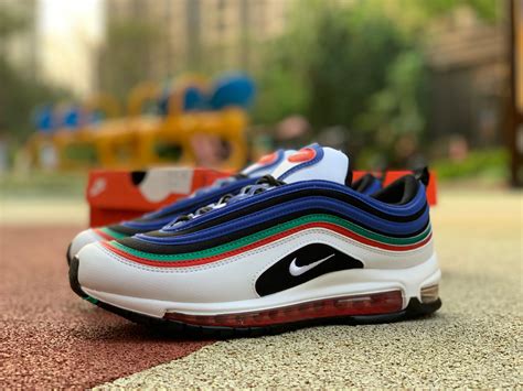 Latest Release Nike Air Max 97 Running Shoes White/Multi-Color/Hyper ...