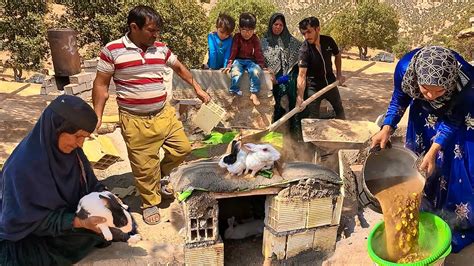 Making Nests for Rabbits by Grandma's Family - YouTube