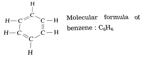 State the structural and molecular formula of benzene.