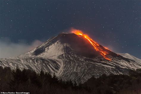 Mount Etna Erupts – sunshine hours