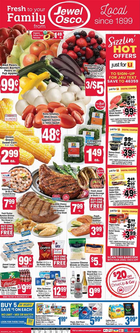 Jewel Osco Weekly Circular Aug 26 – Sep 1, 2020