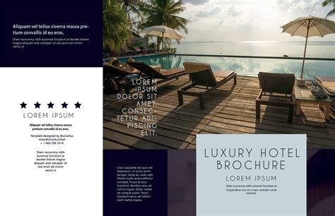 Luxury Hotel Brochure Template | BluCactus New York, Dallas