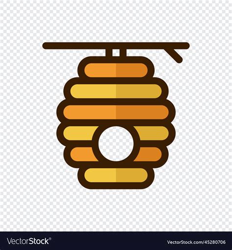 Beehive icon creative geometric beehive logo Vector Image