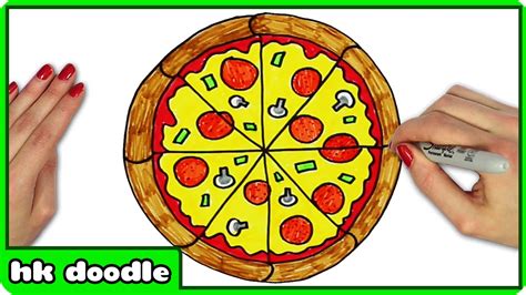 Pizza Drawing For Kids