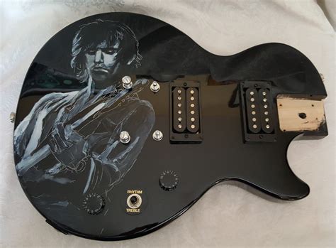 Custom Hand Painted Portrait on YOUR Electric Guitar Body