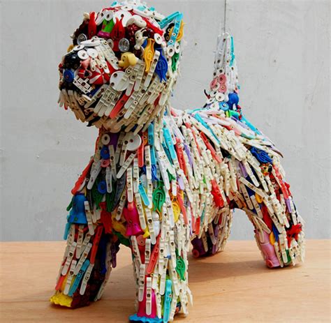 Lady of 'The Arts': Robert Bradford- Recycled Art- Art From Plastic Trash