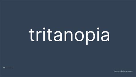 Tritanopia | Meaning of Tritanopia | Definition of Tritanopia | Example ...