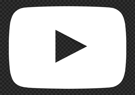 HD White Youtube YT Logo Symbol Icon PNG | Citypng