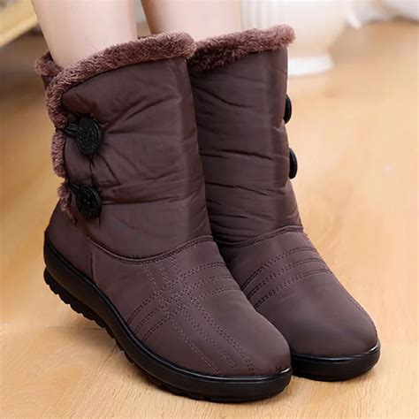 Non Slip Snow Boots 2018 New Women Boots Warm Winter Boots Waterproof ...