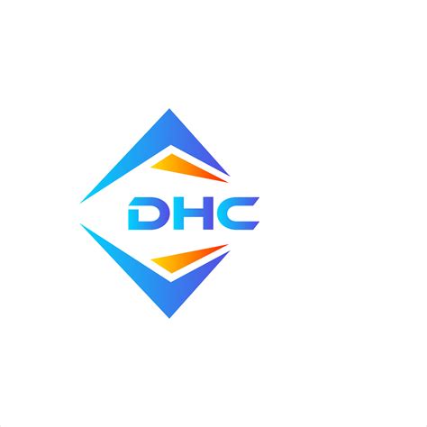 DHC abstract technology logo design on white background. DHC creative ...