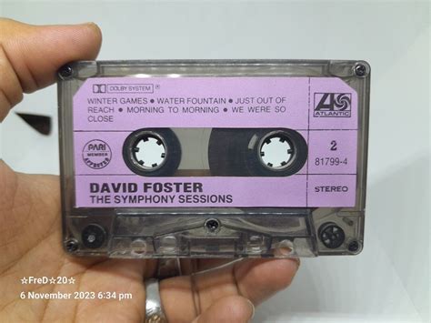 Vintage David Foster Symphony Sessions Casette Tape, Hobbies & Toys ...