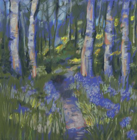 Bluebell Woods Painting by Kristin Rawcliffe | Fine Art America