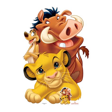 Buy SC1382 Lion King Group (Simba, Timon and Pumbaa) Lifesize Cardboard ...