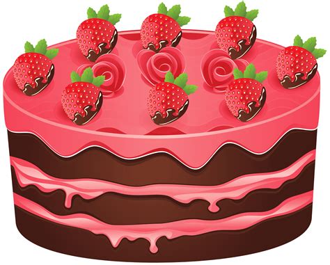 strawberry cake clipart - Clip Art Library