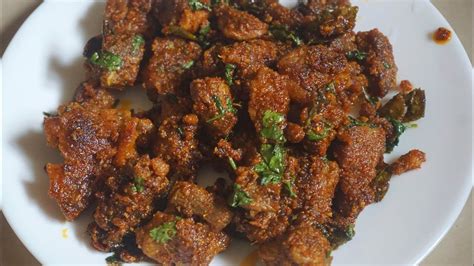 Spicy Mutton Fry - Andhra Style Recipe - YouTube