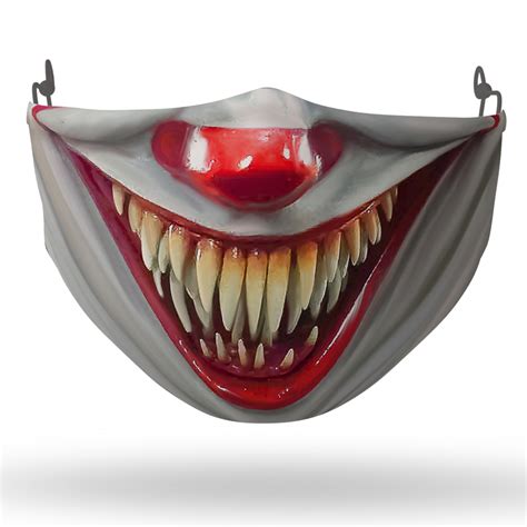 Pennywise Clown Face Mask | Pennywise Mouth Face Mask | CubeBik