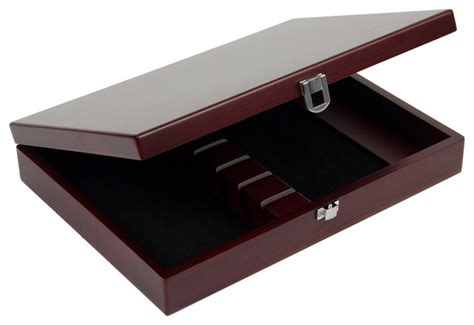 Wood Box Holds Gaucho Steak Knives - Transitional - Flatware Storage ...