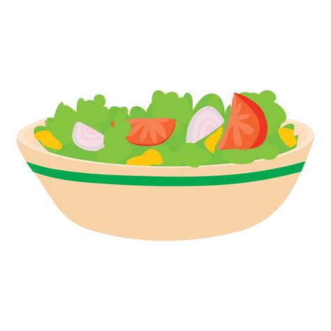 Salad icon, cartoon style 15042876 Vector Art at Vecteezy