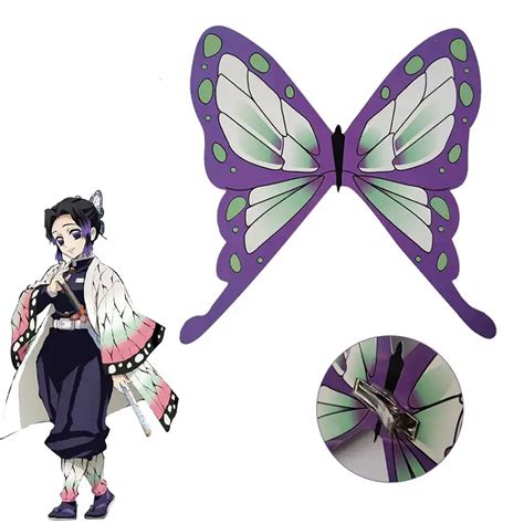 Demon Slayer Tsuyuri Kanawo Kochou Shinobu Cosplay Butterfly Headwear ...