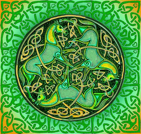 3 Celtic Irish Horses Digital Art by Michele Avanti - Pixels