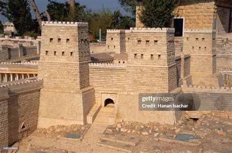 Model Of Antonia Fortress At The Holyland Hotel High-Res Stock Photo ...