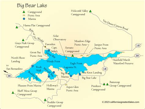 Big Bear Lake Map