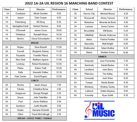 Uil Band Competition 2024 Schedule - Harri Klarika